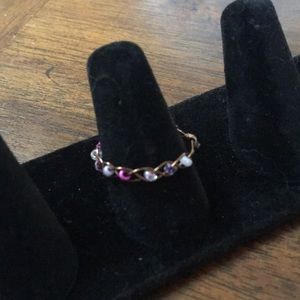 Wire braided bead ring